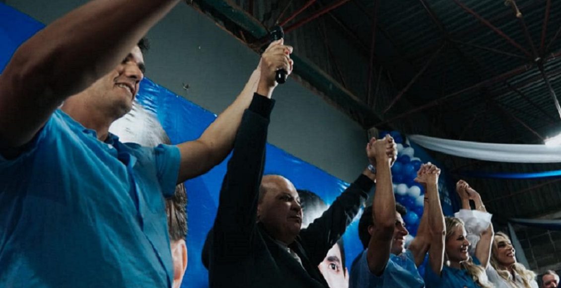 Ibaneis Rocha salienta aliança com o PL em evento no Clube dos Oficiais da Polícia Militar - Imagem do Facebook de Ibaneis Rocha
