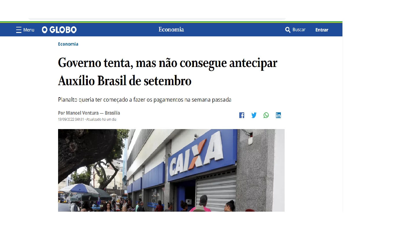 Auxílio Brasil: governo quer antecipar a parcela de outubro, confira novas datas