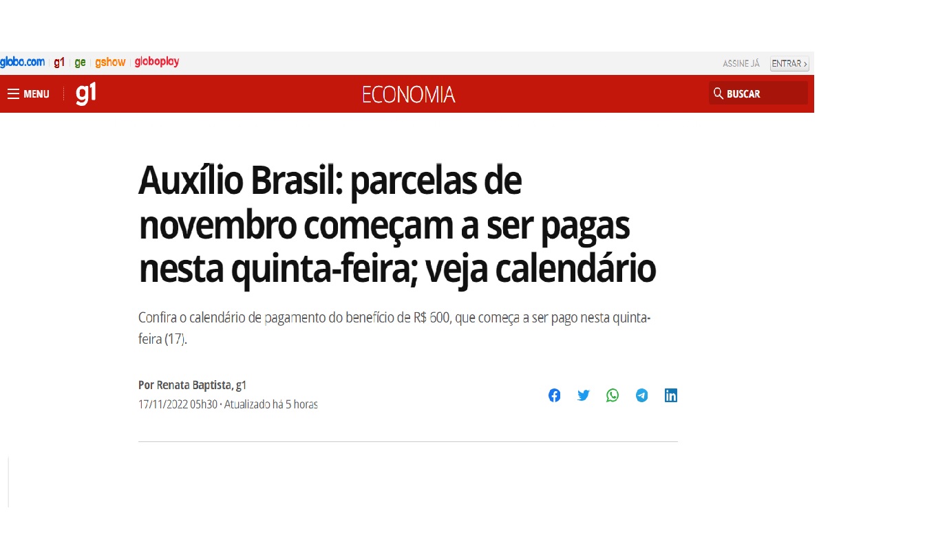 Uma notícia importante sobre o calendário de novembro do Auxílio Brasil saiu, confira
