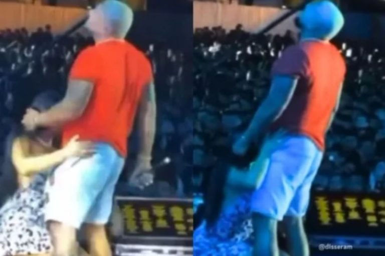 Naldo Benny e Moranguinho causam polêmica em show; veja o motivo. Foto: reprodução