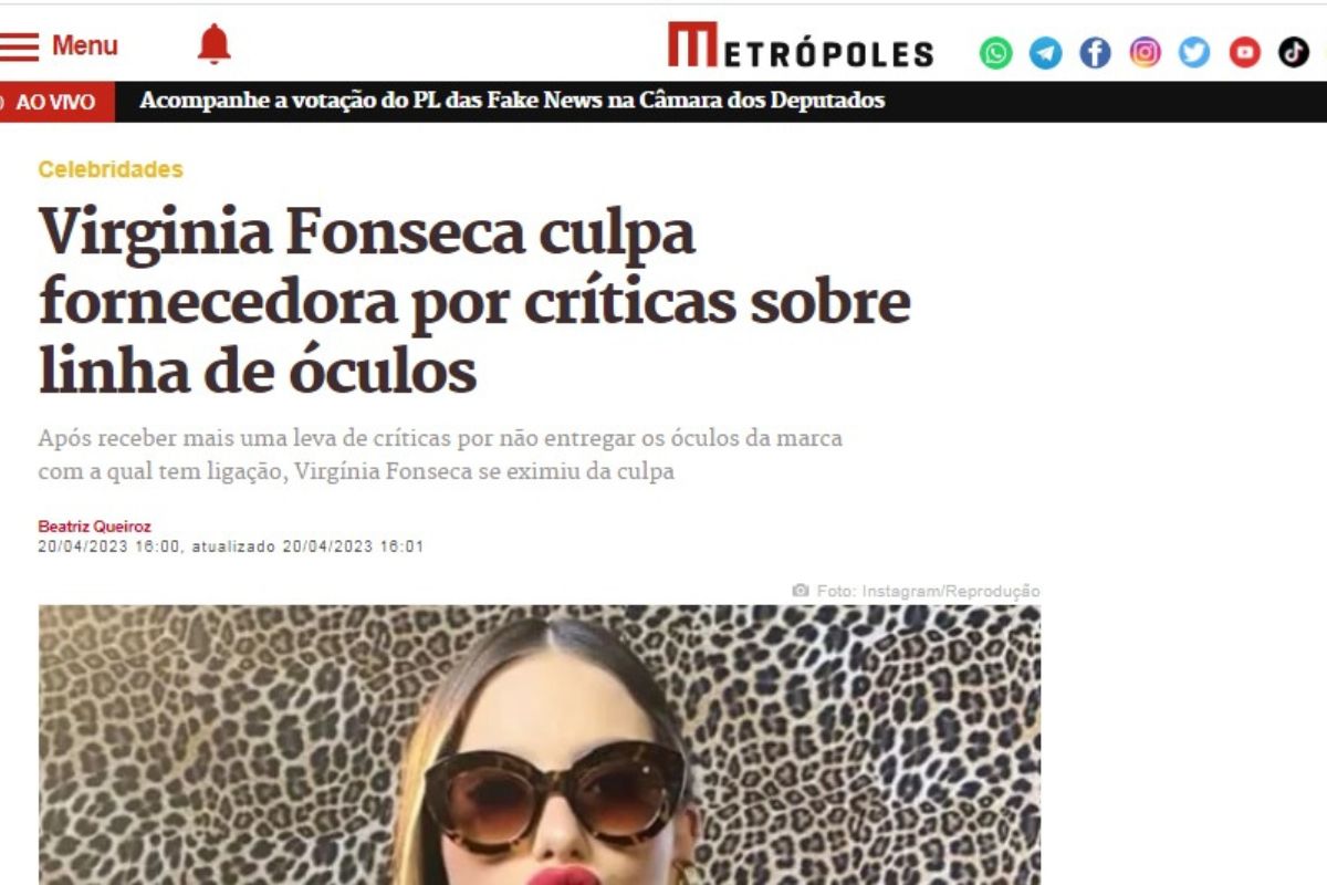 Virgínia Fonseca: confira 10 motivos para as pessoas não gostarem dela, segundo Guga Figueiredo
