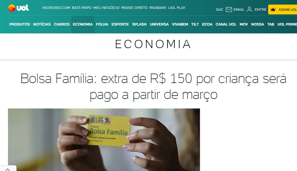 Bolsa Família vai pagar R$ 300 a mais aos beneficiários e não é fake news; confira 