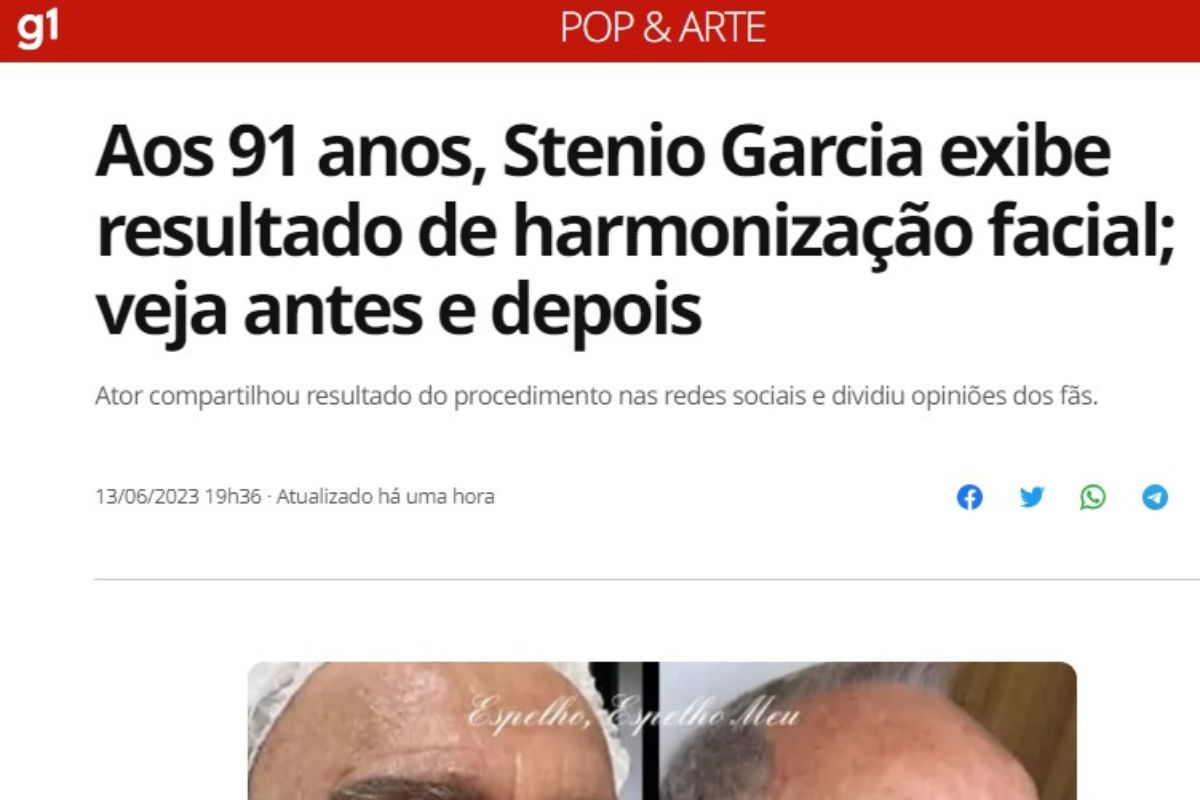 Stênio Garcia jovial; ator agita a web com transformação facial aos 91 anos; confira