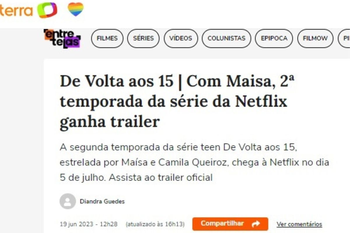 Maisa Silva em contagem regressiva para a estreia da série ‘De volta aos 15’ na Netflix