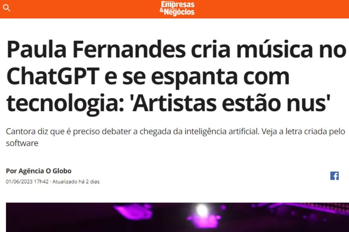 Paula Fernandes abre debate sobre uso de inteligência artificial; se surpreenda com rapidez de música criada