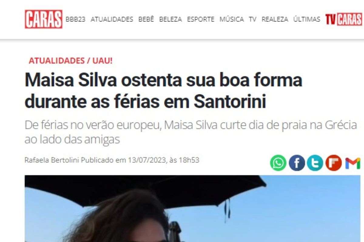 Maisa Silva resolve sensualizar mais uma vez; Ilhas Gregas não serão mais as mesmas