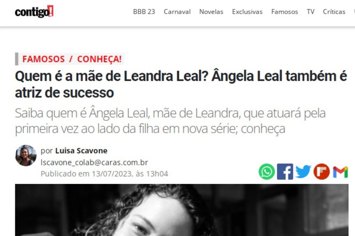 Leandra Leal em fase ‘ruiva’ arranca elogios dos fãs na web; veja as reações. Foto: Instagram