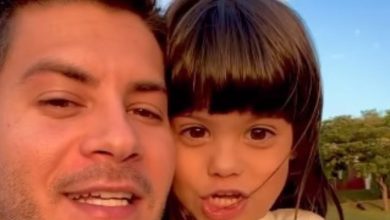 Arthur Aguiar encanta a web em vídeo com a filha Sophia Cardi; confira