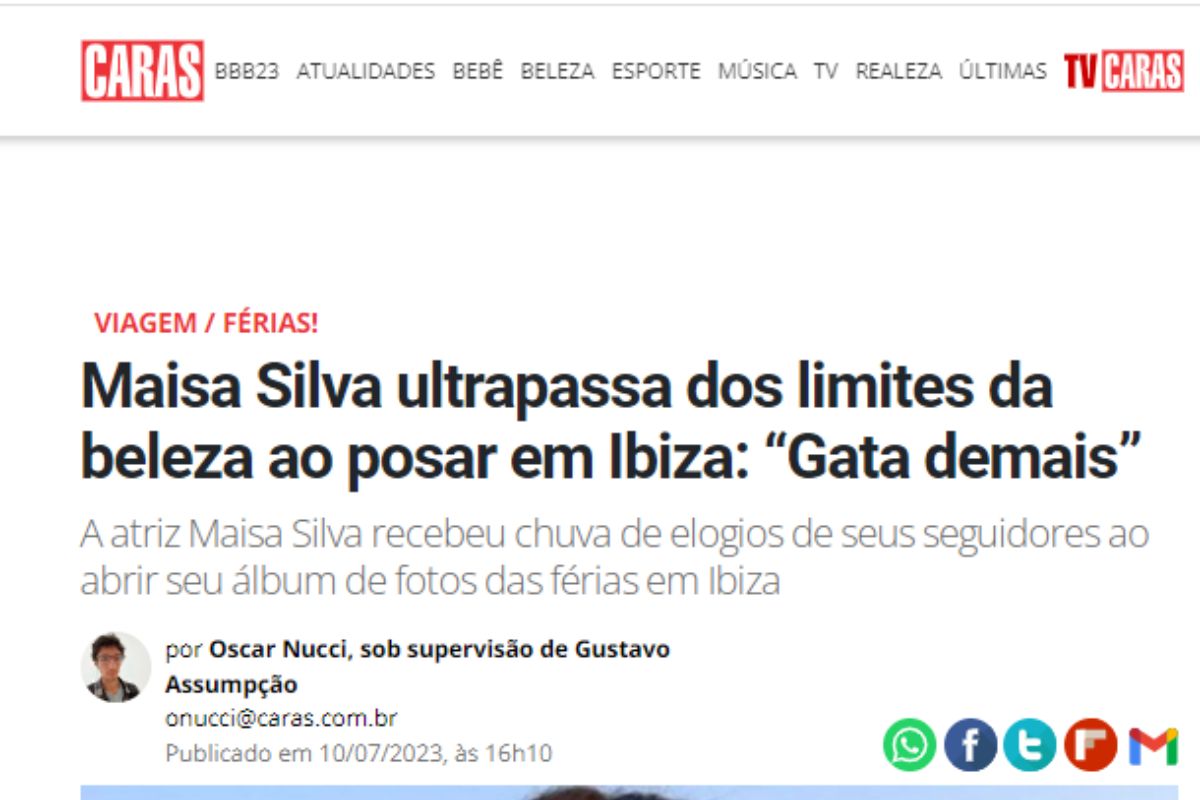 Maisa Silva exibe corpão em Ibiza enquanto curte praia; confira