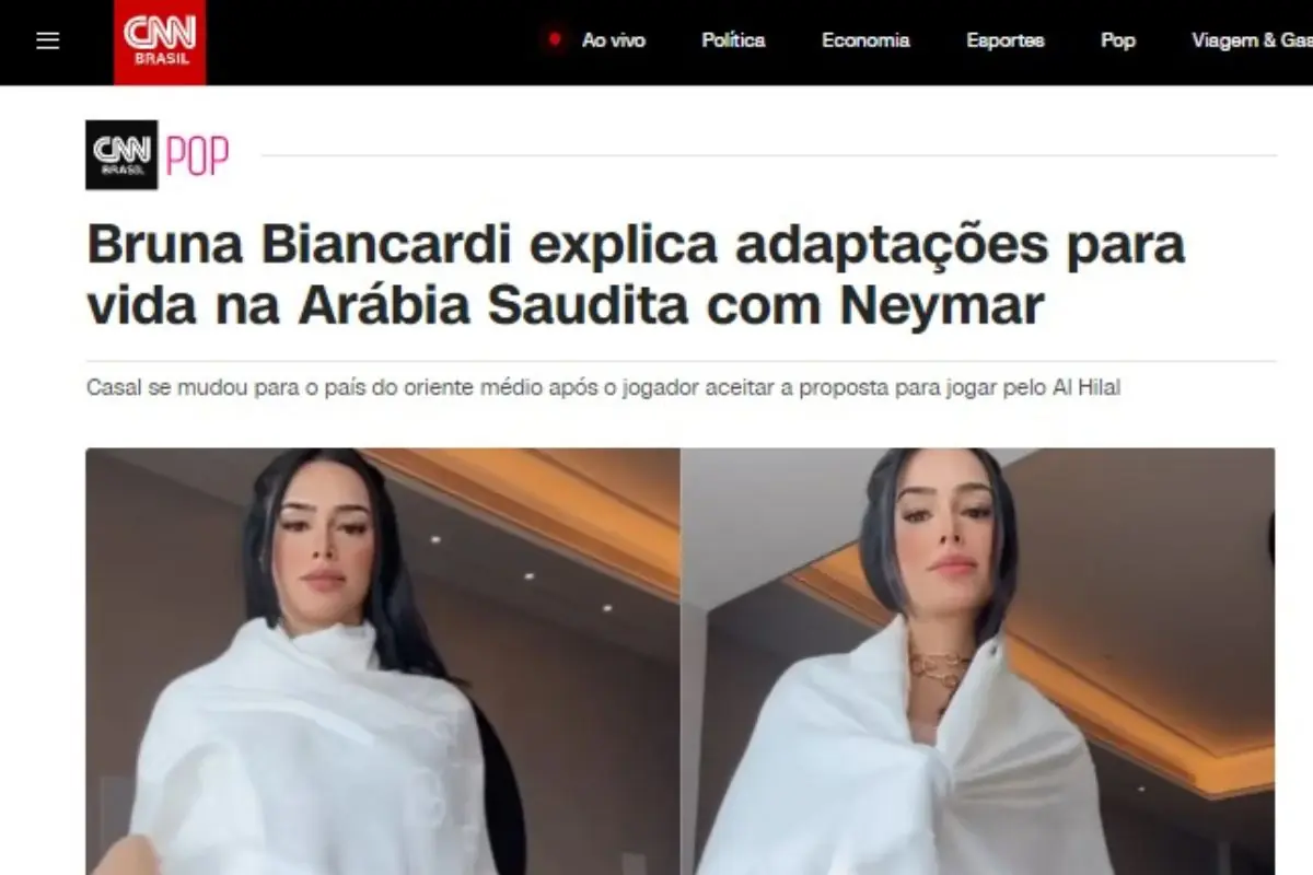 Bruna Biancardi nos bastidores da Arábia; mulher de Neymar posta impressões do país e surpreende Bruna Biancardi nos bastidores da Arábia; mulher de Neymar posta impressões do país e surpreende