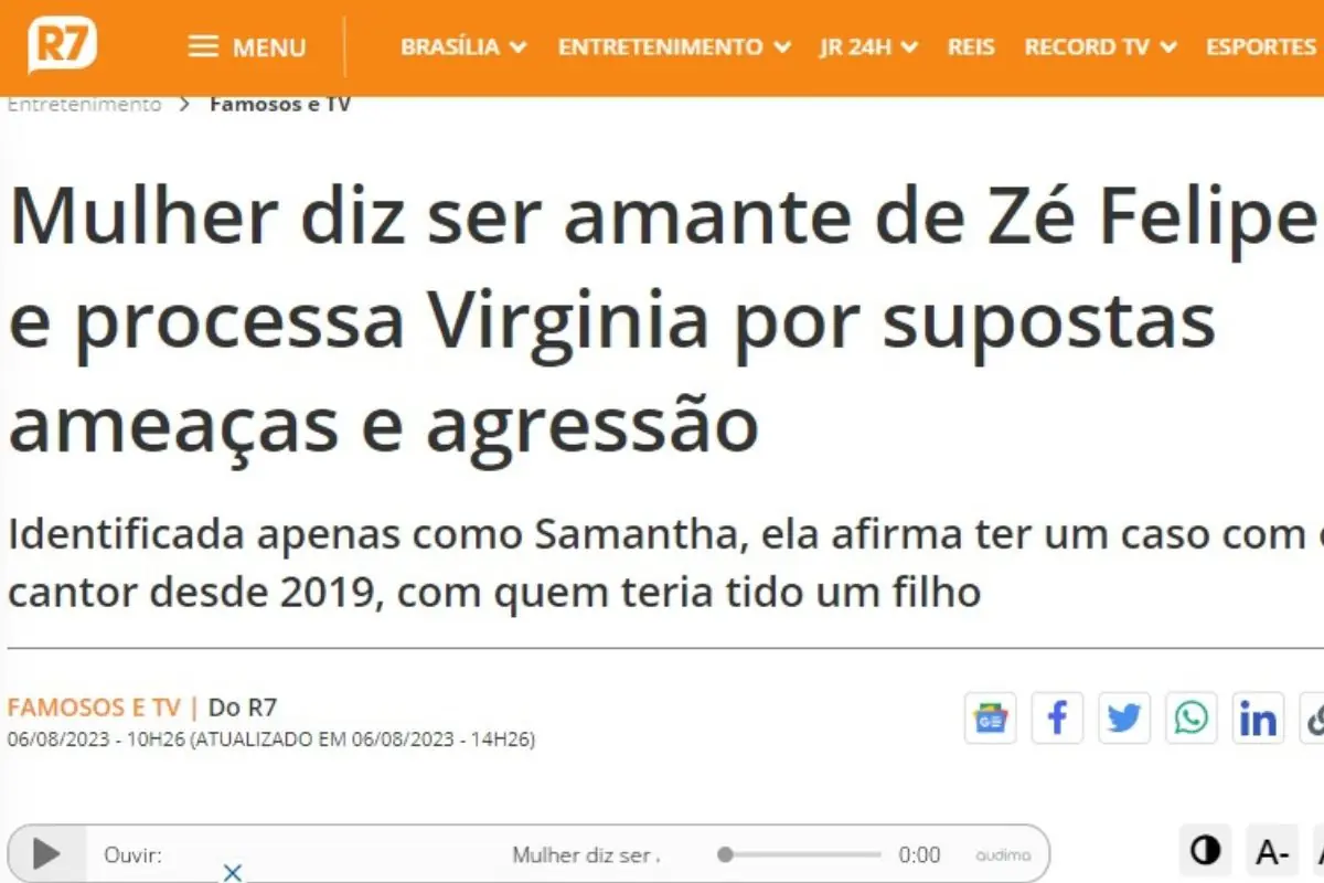 Traição de Zé Felipe e ame@ça de Virgínia Fonseca? Assista Traição de Zé Felipe e ame@ça de Virgínia Fonseca? Assista