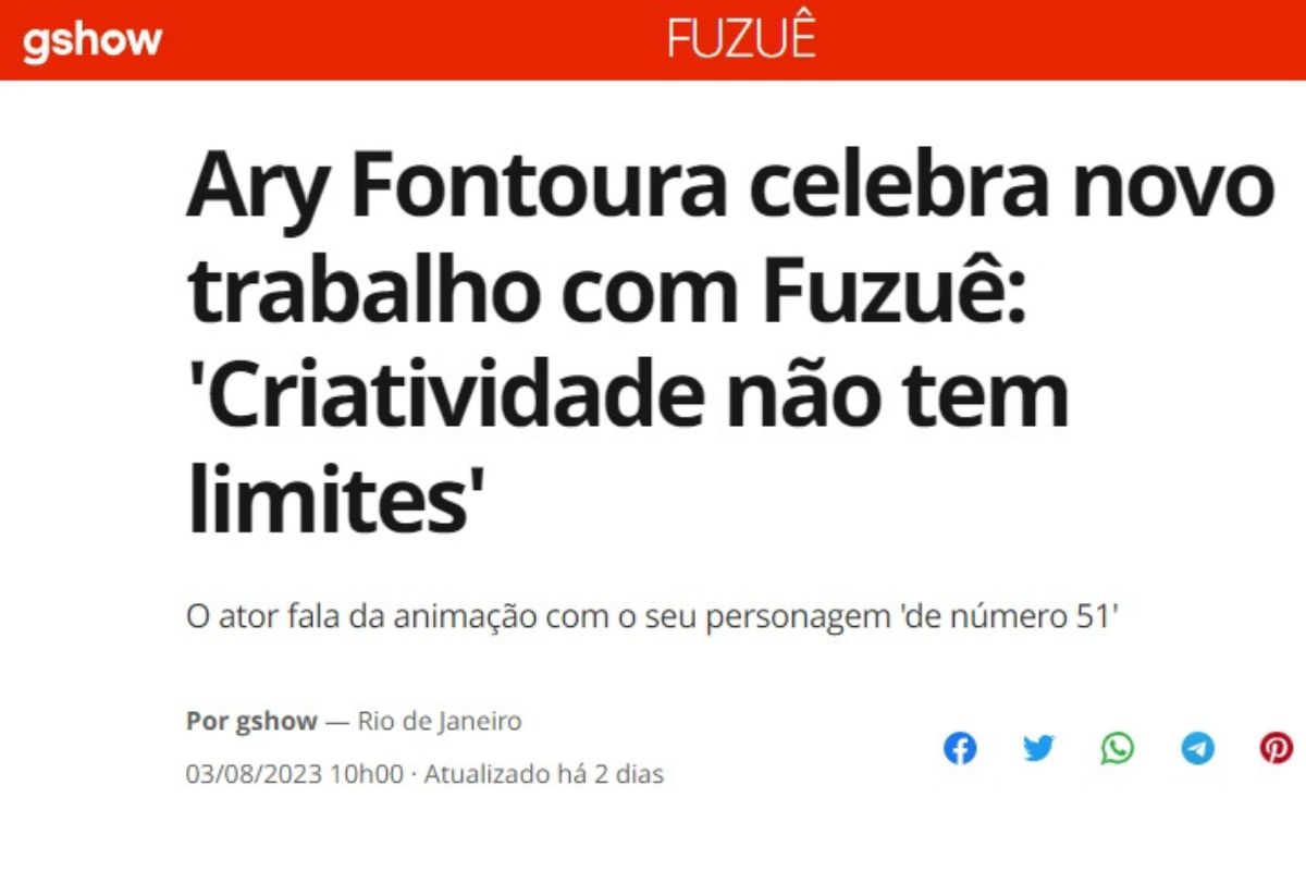 Ary Fontoura diverte fãs com novo vídeo no Instagram; confira e fique com água na boca