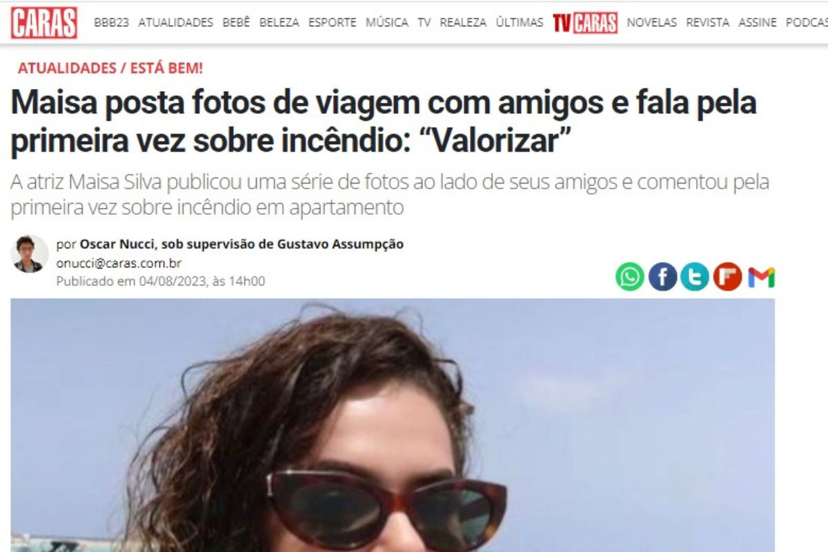 Maisa Silva reaparece nas redes sociais após uma semana; veja o que aconteceu