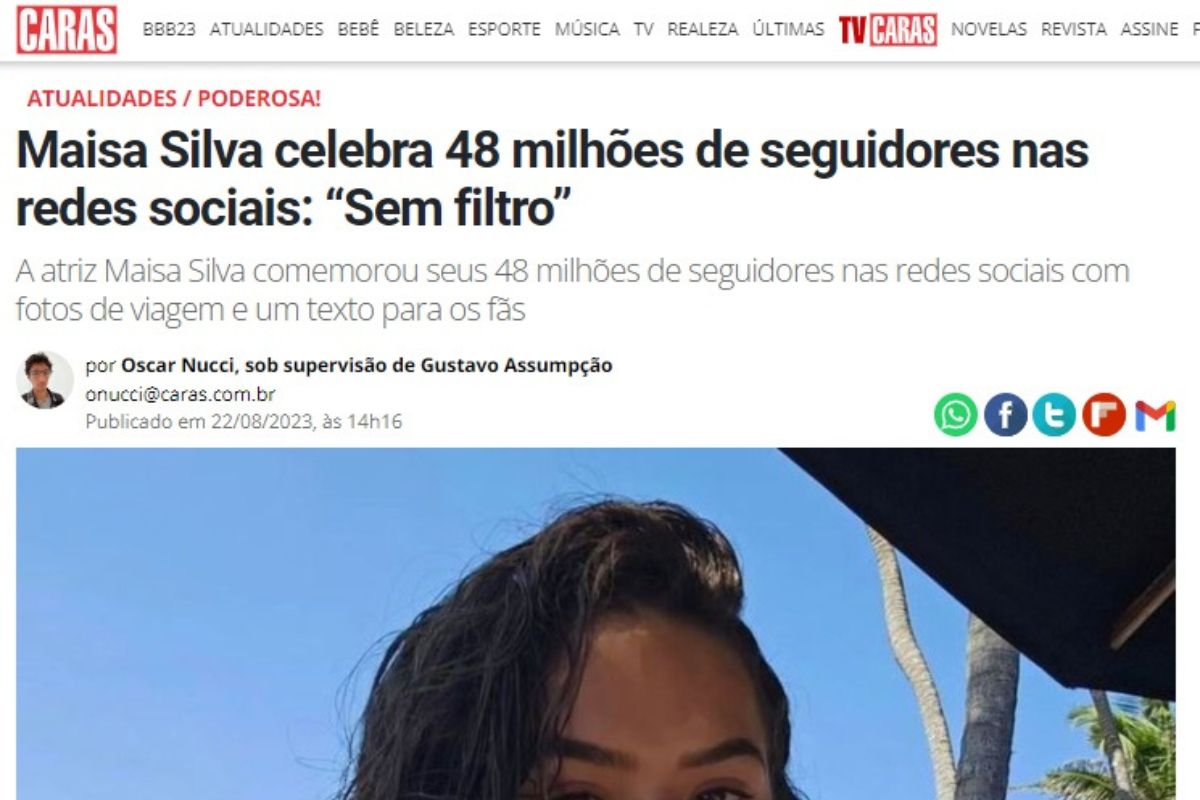 Maisa Silva comemora 48 milhões de seguidores e festeja em grande estilo; sem limites para brilhar
