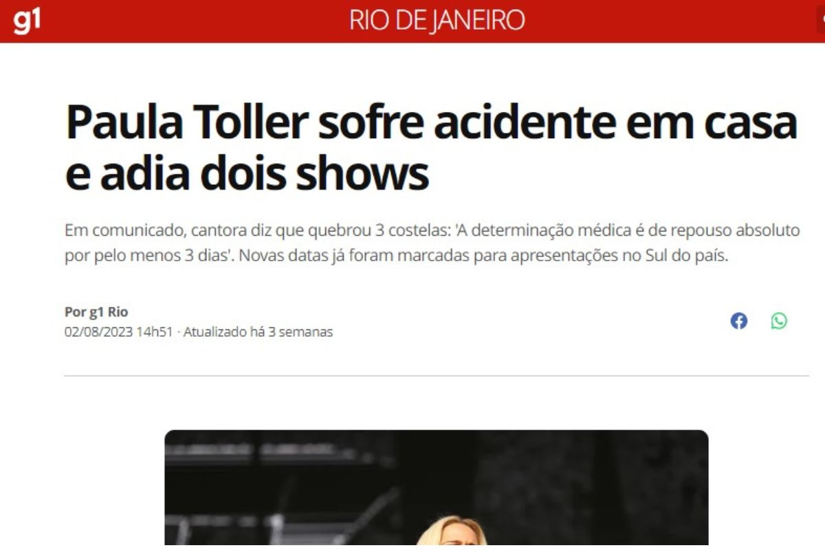 Paula Toller lota show no interior de São Paulo e agita fãs; ícone dos anos 80 sempre surpreende