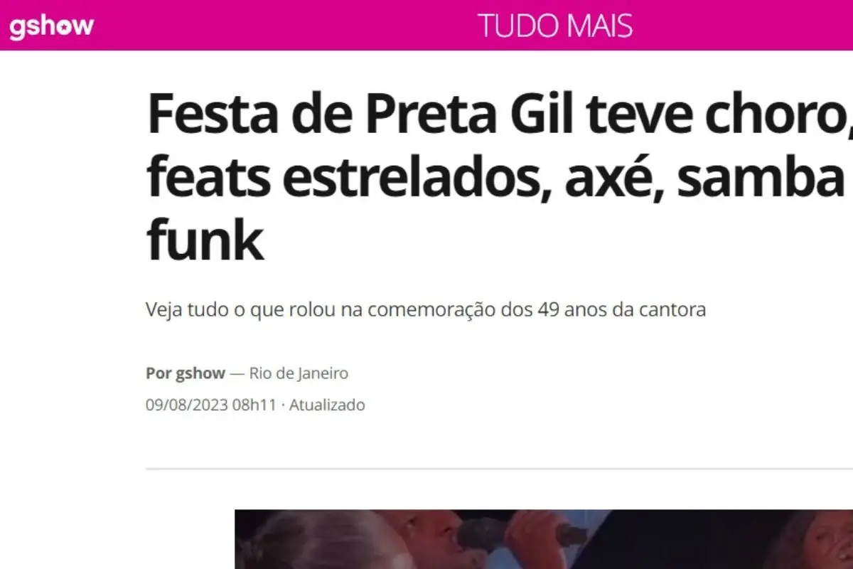 Preta Gil agradece amigos após megafesta de 49 anos; confira como foi Preta Gil agradece amigos após megafesta de 49 anos; confira como foi