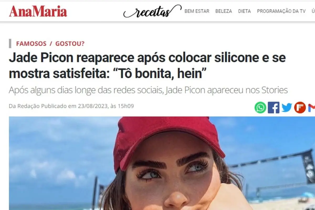 Jade Picon ‘turbinada’ chega a 22 milhões de seguidores no Instagram; confira Jade Picon ‘turbinada’ chega a 22 milhões de seguidores no Instagram; confira