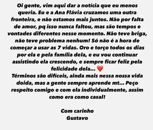 Fim da linha para Gustavo Mioto e Ana Castela; saiba aqui o provável motivo do rompimento Fim da linha para Gustavo Mioto e Ana Castela; saiba aqui o provável motivo do rompimento