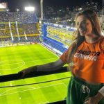 Keyt Alves vai ao La Bombonera torcer pelo noivo Fabinho, do Palmeiras; será pé quente? Confira