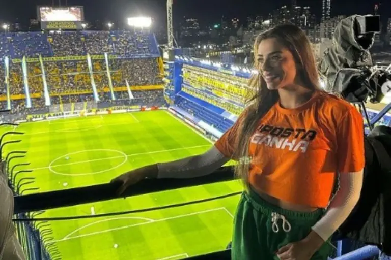 Keyt Alves vai ao La Bombonera torcer pelo noivo Fabinho, do Palmeiras; será pé quente? Confira