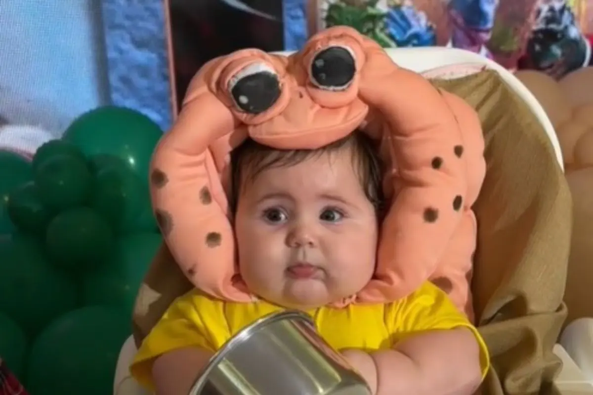 Viih Tube e Eliezer viralizam na web com mesversário de Lua; Família Dinossauro na área Viih Tube e Eliezer viralizam na web com mesversário de Lua; Família Dinossauro na área