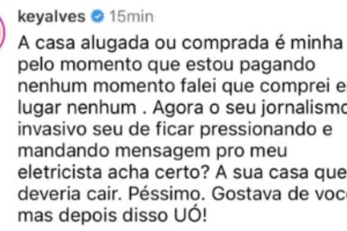 O tempo fechou! Key Alves detona Léo Dias nas redes sociais; veja o motivo O tempo fechou! Key Alves detona Léo Dias nas redes sociais; veja o motivo