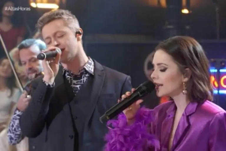 Deu o que falar: Sandy e Lucas Lima trocam olhares durante show juntos em Portugal; confira