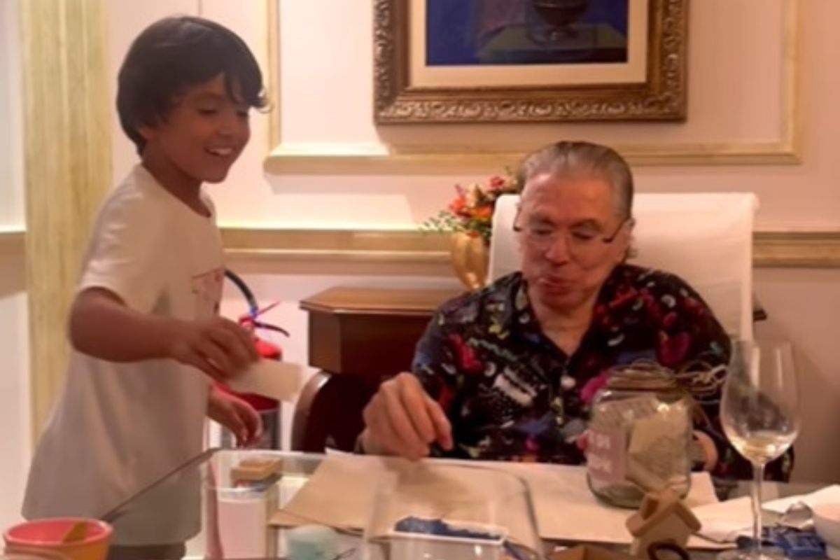 Silvio Santos viraliza em vídeo raro com a família; confira. Foto: Reprodução Instagram