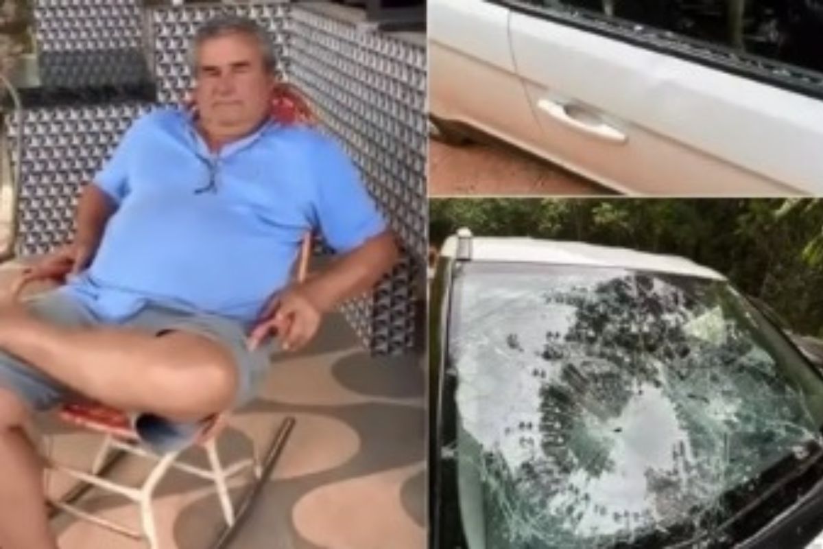 Cachoeira do Mutum: carro depredado e motorista na bronca; viralizou no TikTok