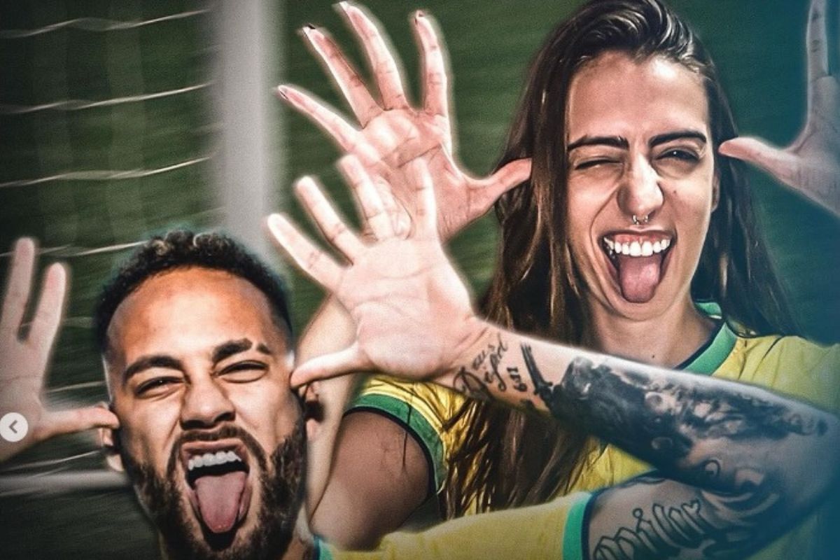 Amante de Neymar e Messi? Influenciadora tira onda com mesmo nome. Foto: Montagem Redes sociais