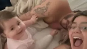 Alerta de fofura! Viih Tube e Eliezer acordam Lua no sábado cedinho. Foto: Instagram