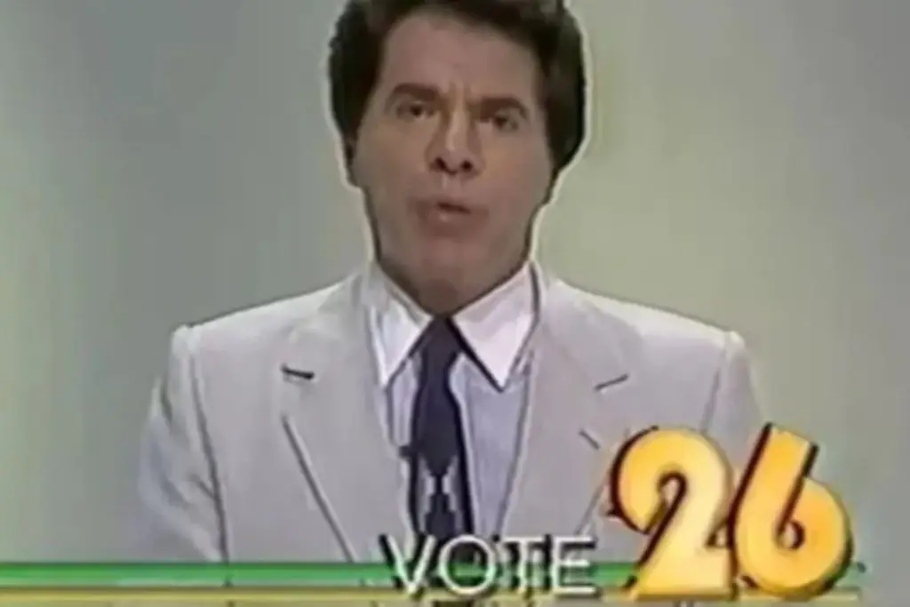 Você sabia? Silvio Santos já foi candidato a presidente. Foto: Reprodução