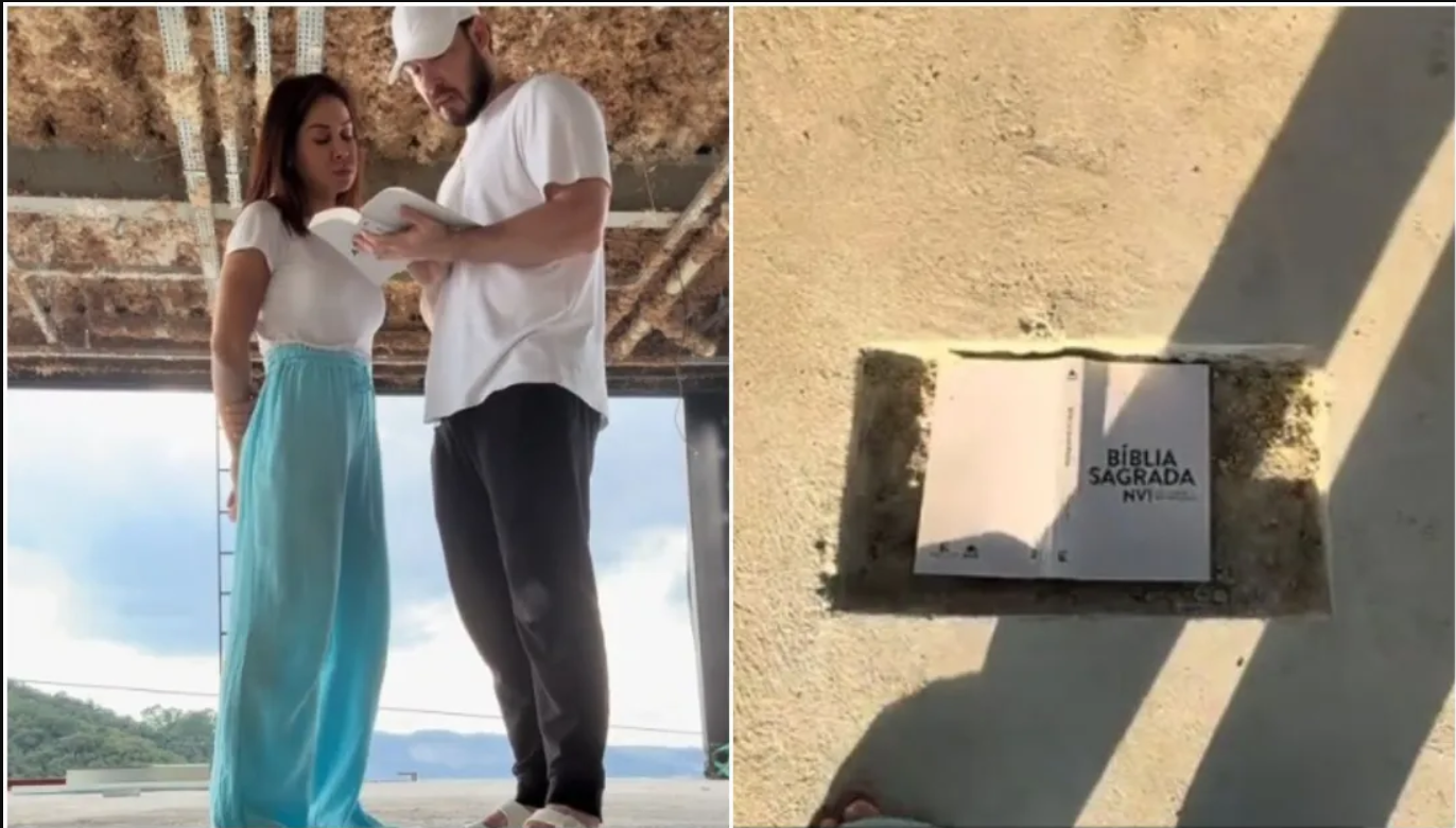 Maíra Cardi Enterra Bíblia em Casa e Gera Polêmica nas Redes