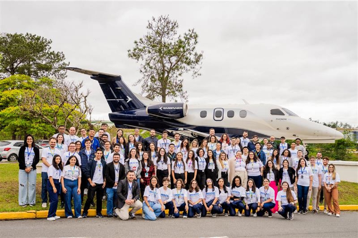 Embraer tem mais de 80 vagas abertas com possibilidade de home office. Imagem: Divulgação Embraer