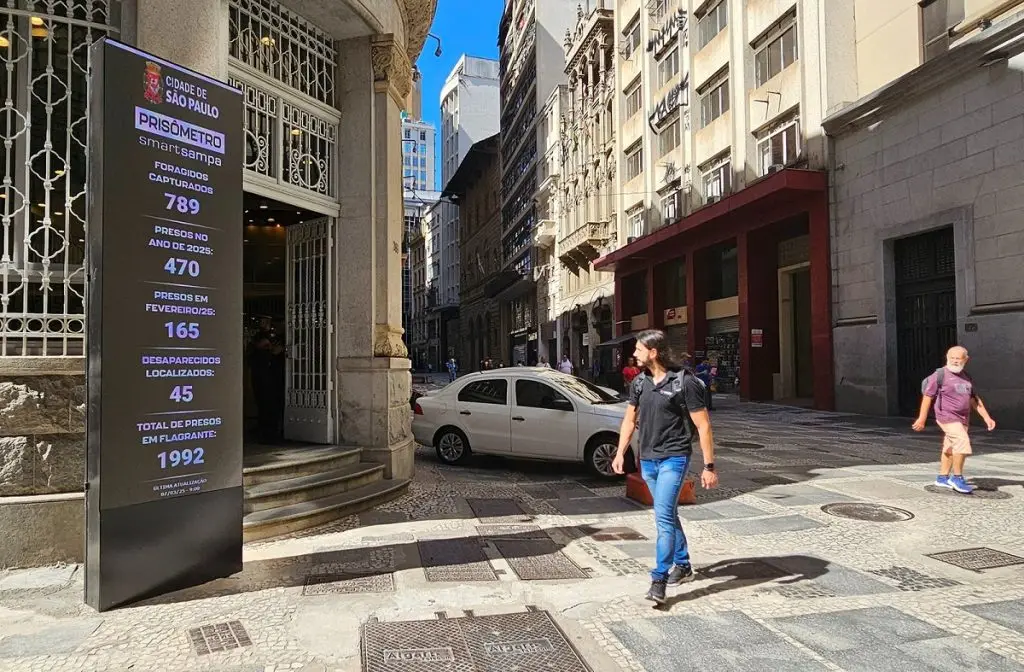Prisômetro registra mais de 80 detenções em São Paulo. Imagem: Prefeitura de SP