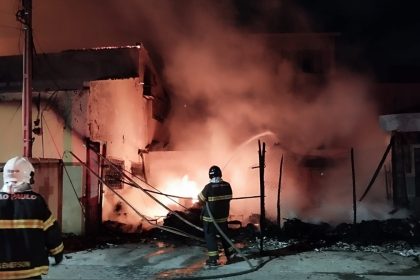 Comunidade Consoladora dos Aflitos precisa de R$ 500 mil para reconstrução. Imagem: Divulgação Corpo de Bombeiros