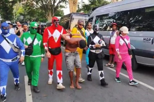 Carnaval em SP conta com 'Power Rangers' para proteger foliões. Imagem: Governo de SP