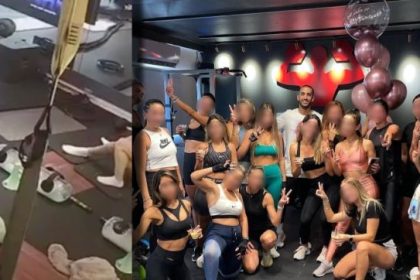 Isso que acontece quando uma mulher tem um personal homem em uma academia