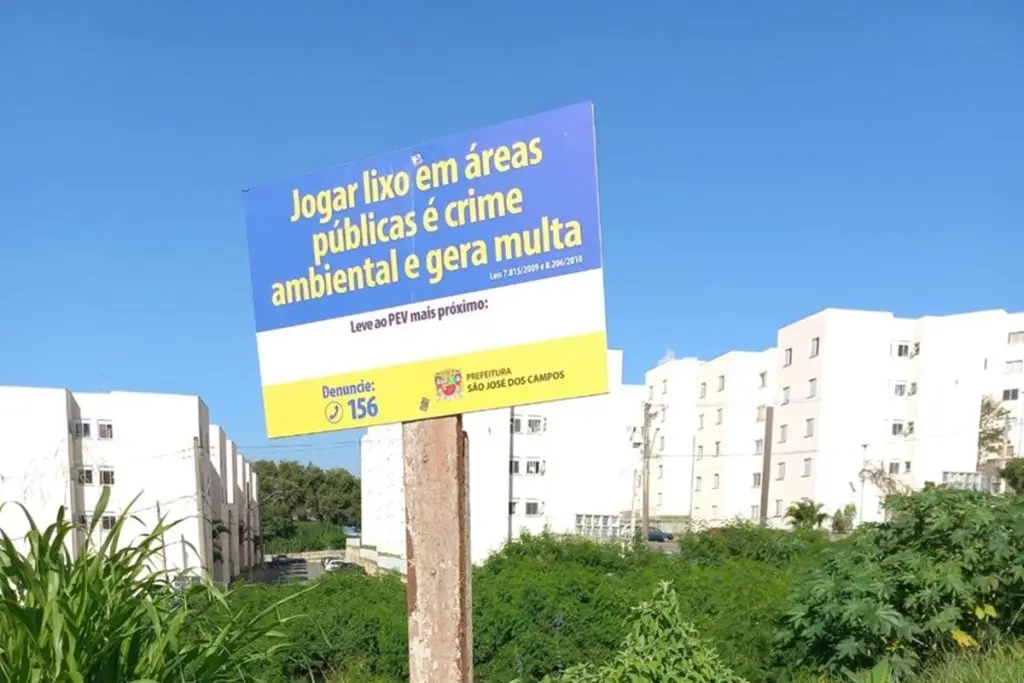 Resíduos: São José dos Campos aplica 10 multas em 2025 por descarte irregular. Imagem: Divulgação PMSJC