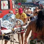 Ubatuba: turista de São José fratura medula ao cair de disco boat. Imagem: Reprodução