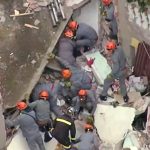 Bebê de 4 meses morr4 após casa desabar em São Paulo. Imagem: Reprodução TV Globo