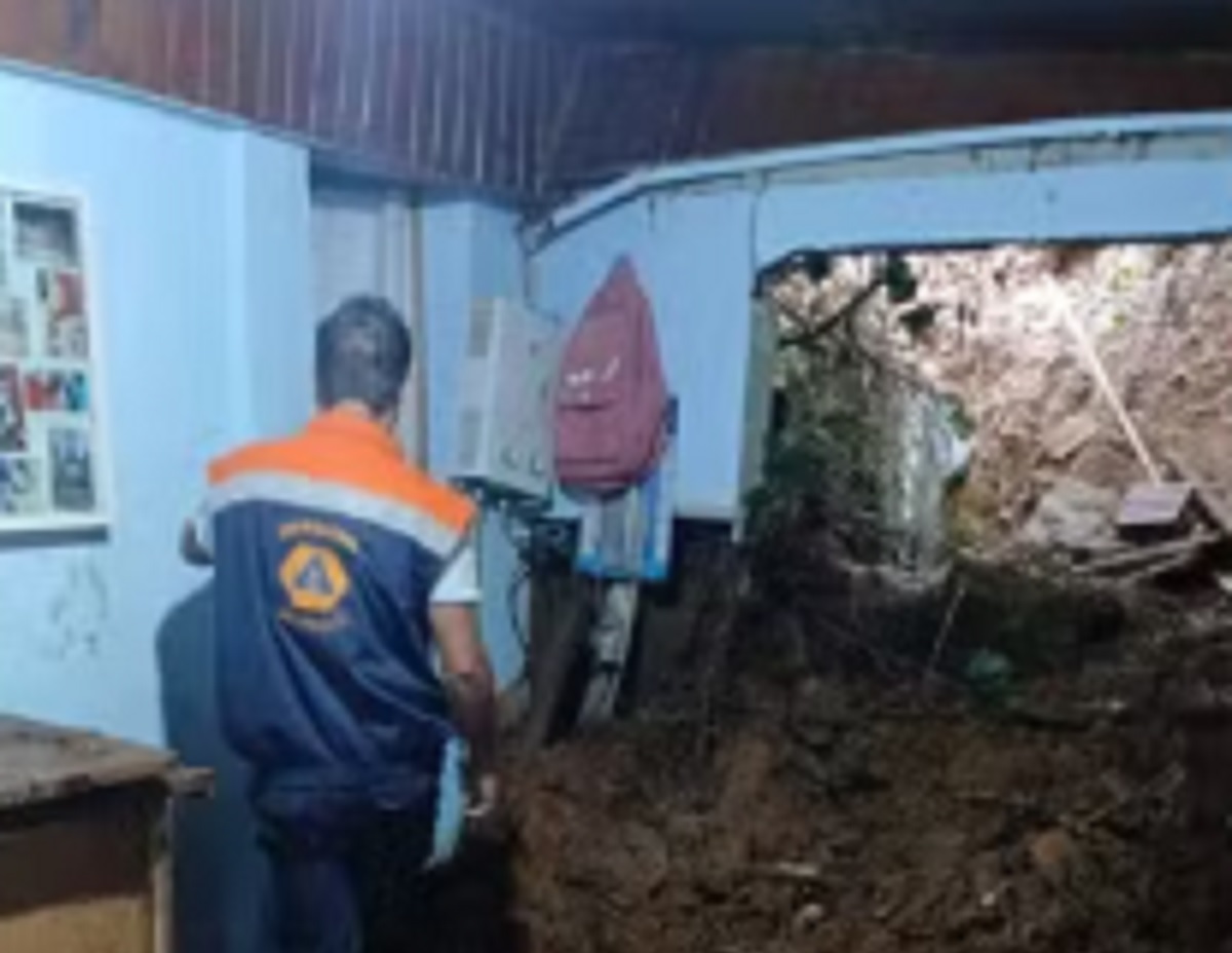 Campos do Jordão tem chuva forte e 4 ficam desalojados. Imagem: Defesa Civil