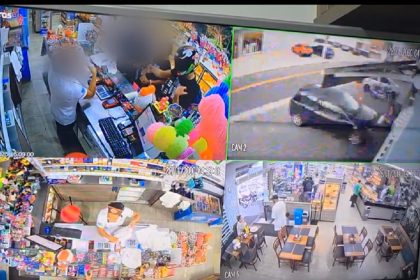 Policial reage, evita assalto a padaria e suspeito m0rre. Imagem: Reprodução