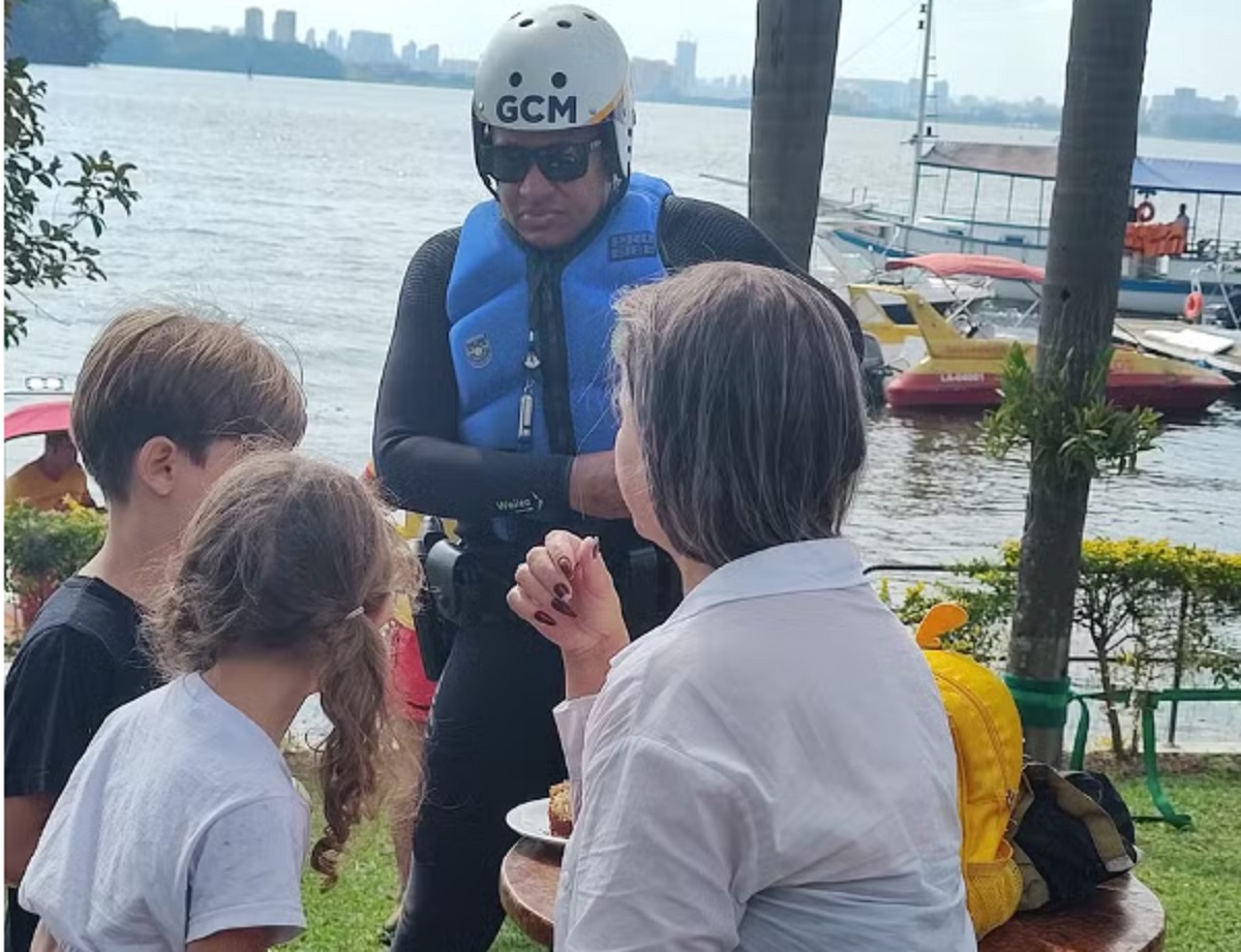 Lancha explode em represa de São Paulo, mas família se salva. Imagem: Divulgação GCM