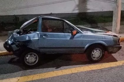 Padre é preso após dirigir embriagado e bater carro em São José. Imagem: Divulgação Polícia Civil