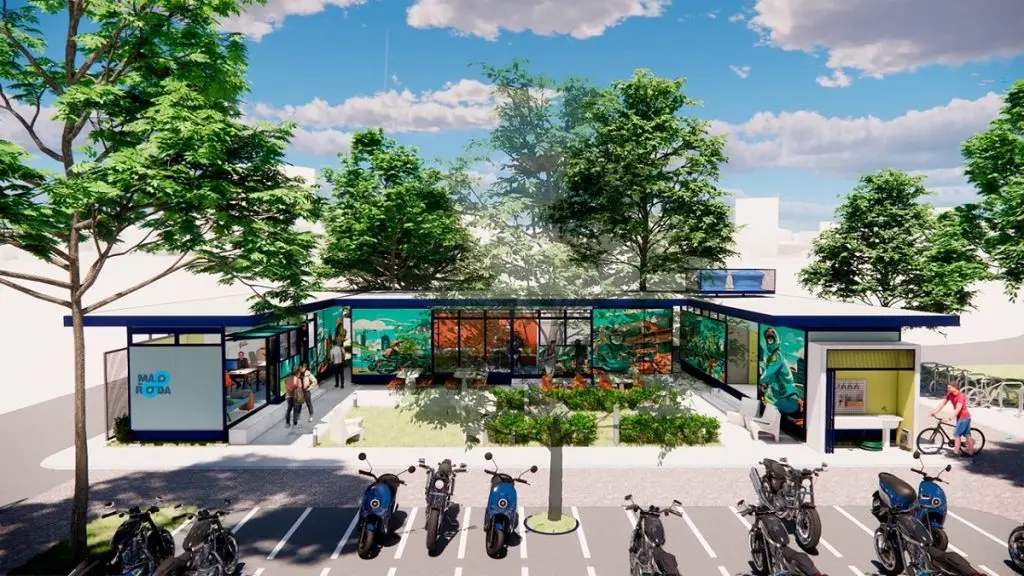 Motoboys terão espaço com micro-ondas e TV em SP, diz prefeitura. Imagem: Divulgação prefeitura de SP