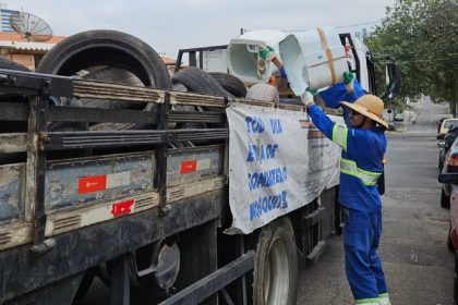 Operação Casa Lima recolhe 1,7 tonelada de material em combate à dengue. Imagem: Divulgação