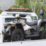 Quadriciclos são alvo de operação em praia de São Sebastião. Imagem: PMSS