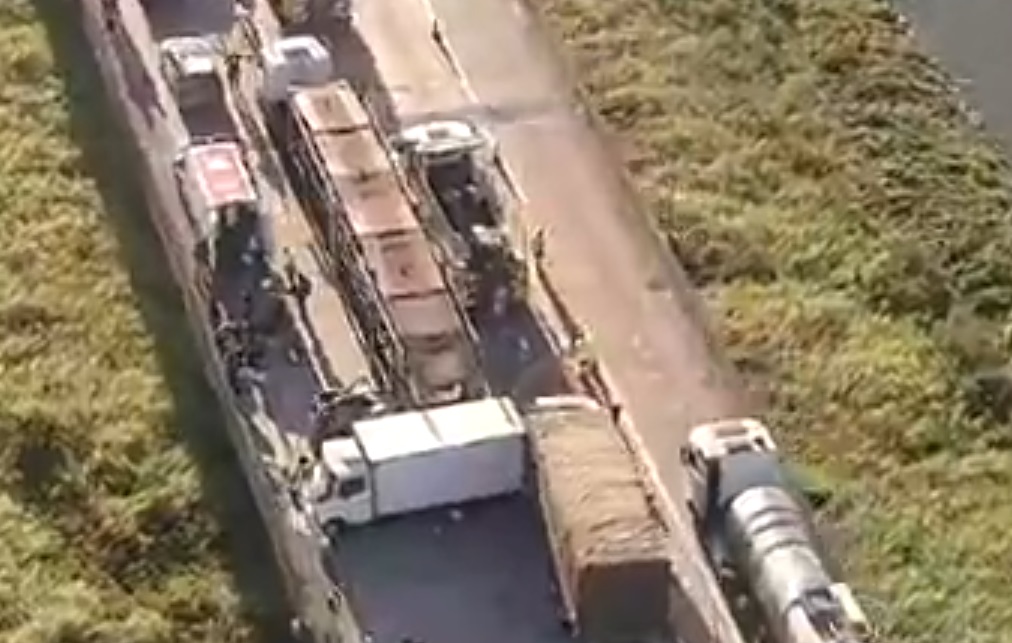 Rodoanel em manhã de caos: 13 km de congestionamento após acidente. Imagem: Reprodução Globo