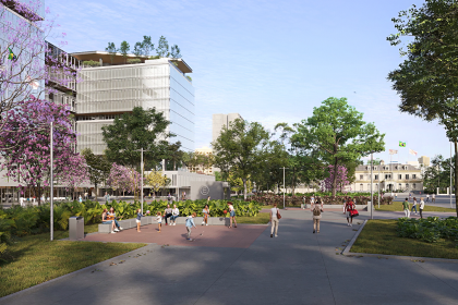 Nova sede administrativa de SP terá custo de R$ 5,4 bilhões. Imagem: Divulgação Governo de SP